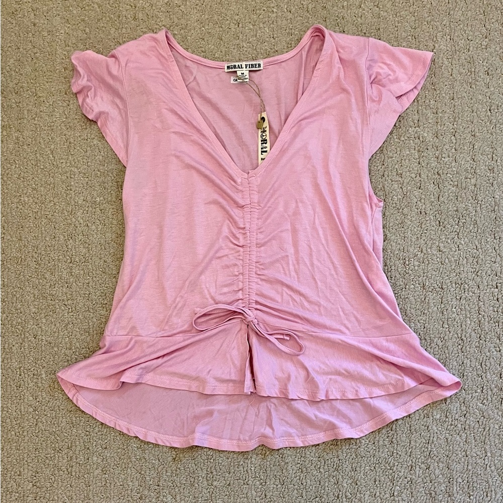 Pink shirt with pretty details